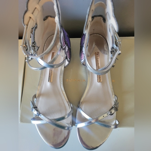 Sophia Webster Aurora Tempest Orchid Wave Sandals, VGUC, Size 7.5 - Picture 4 of 14